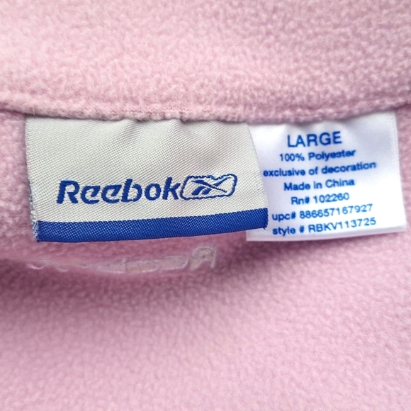 Reebok Women's Top Vest Full Zip Pink Color Size L - Picture 9 of 10